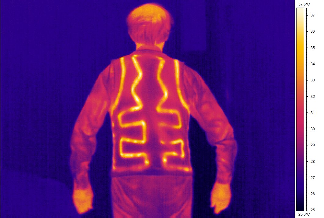 Do Heated Jackets Emit Radiation?