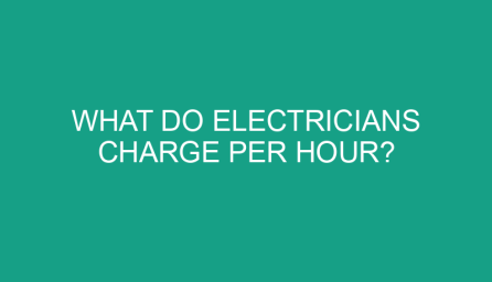 what do electricians charge per hour 468