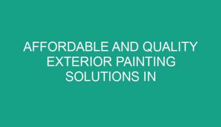 Affordable and Quality Exterior Painting Solutions in Seattle