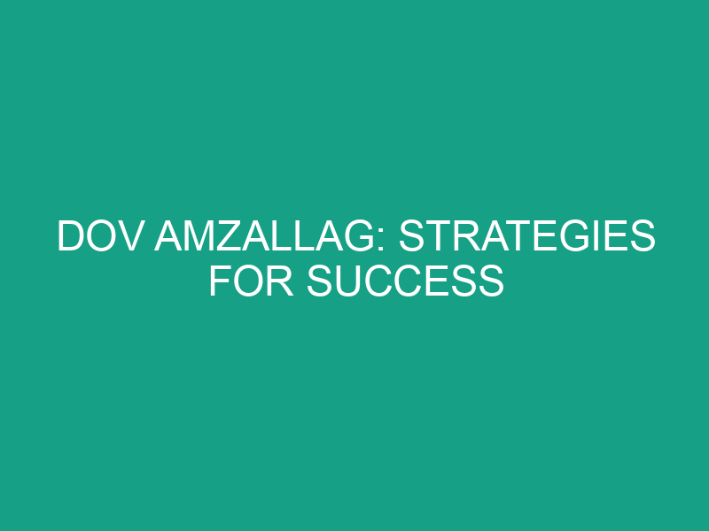 Dov Amzallag: Strategies for Success