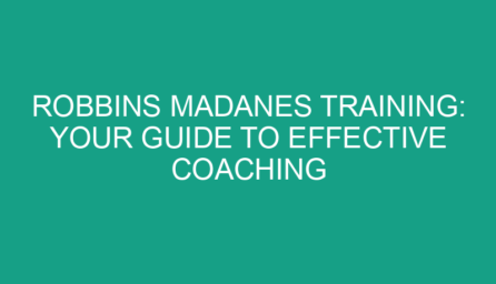 Robbins Madanes Training: Your Guide to Effective Coaching Techniques