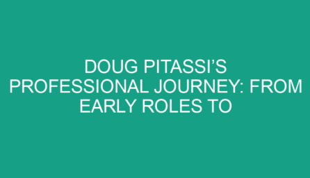 Doug Pitassi’s Professional Journey: From Early Roles to Industry Leadership"