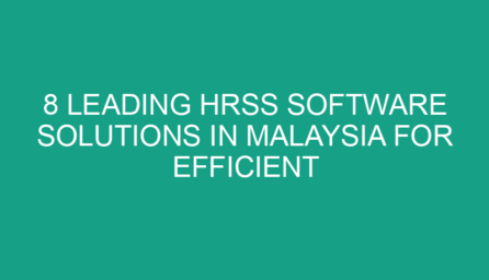 8 Leading HRSS Software Solutions in Malaysia for Efficient HR Services