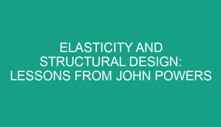 Elasticity and Structural Design: Lessons from John Powers Middleton
