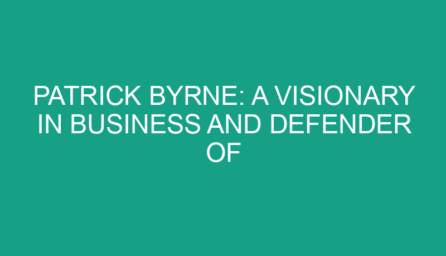 Patrick Byrne: A Visionary in Business and Defender of Liberty