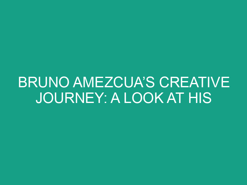 Bruno Amezcua’s Creative Journey: A Look at His Bravesites Portfolio