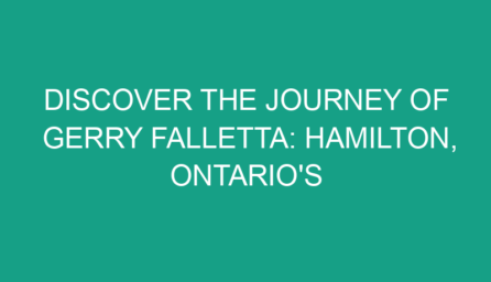 Discover the Journey of Gerry Falletta: Hamilton, Ontario's Tech Enthusiast