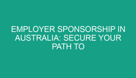 Employer Sponsorship in Australia: Secure Your Path to Residency with AIM Lawyers