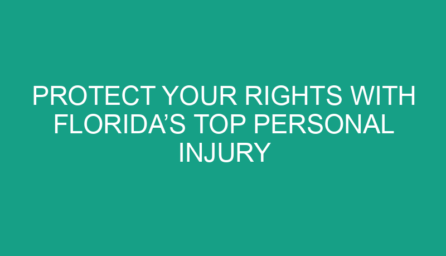 Protect Your Rights with Florida’s Top Personal Injury Protection and Expungement Law Firm