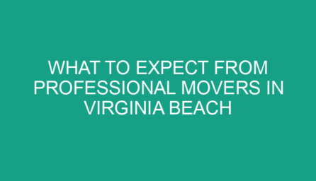 What to Expect from Professional Movers in Virginia Beach