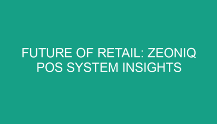 Future of Retail: Zeoniq POS System Insights