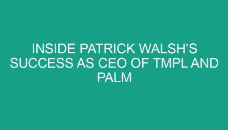 Inside Patrick Walsh’s Success as CEO of TMPL and Palm Beach Sports Clubs