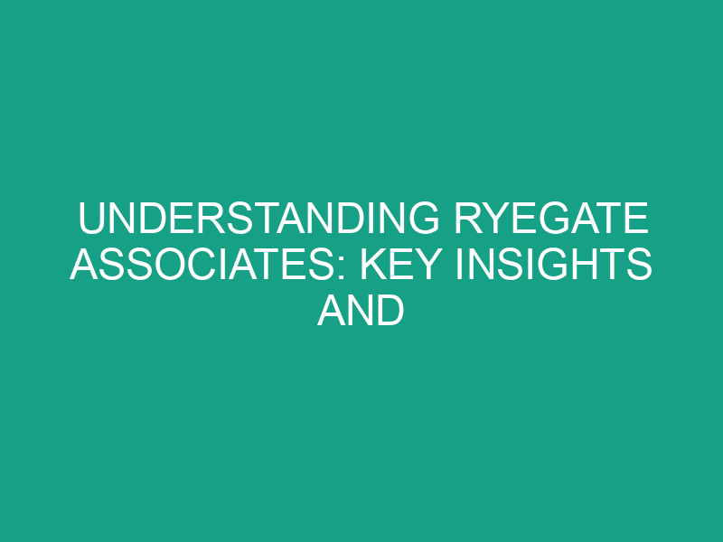 Understanding Ryegate Associates: Key Insights and Background