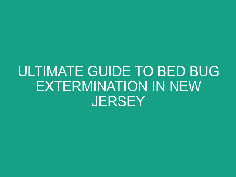 Ultimate Guide to Bed Bug Extermination in New Jersey