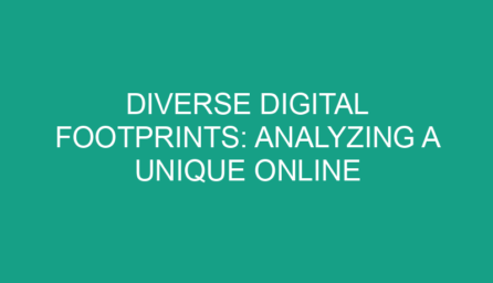 Diverse Digital Footprints: Analyzing a Unique Online Portfolio