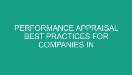 Performance Appraisal Best Practices for Companies in Singapore