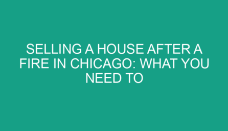 Selling a House After a Fire in Chicago: What You Need to Know